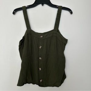 EXPRESS Crinkle Flowy Tank Top